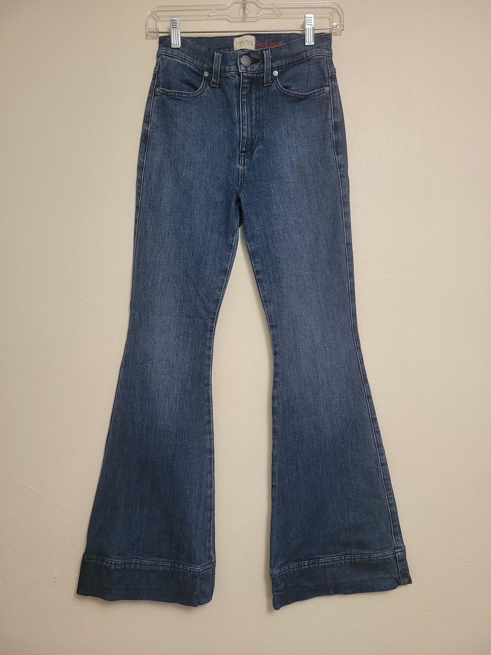 Alice + Olivia Beautiful Jeans High Rise Bell Bottom Size 25 - Picture 4 of 9